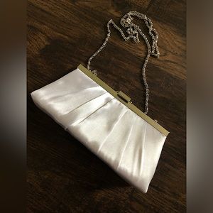 GUNNE SAX Handbag Bag Gold Metallic Small Evening Purse Chain Strap 8" X 4"